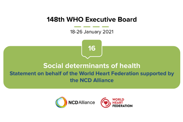 Joint statement at the 148th session of the WHO Executive Board, January 2021 Agenda item 16. Social determinants of health (Document EB148/24)  